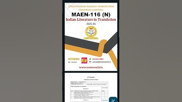 UPRTOU MAEN-116(N) Solved Assignment 2025-26 #uprtou #uprtou_prayagraj #solvedassignment #Assignment