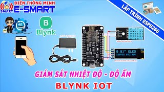 Lập trình esp8266 - Bài 3 - Giám sát nhiệt độ và độ ẩm cảnh báo từ xa qua điện thoại dùng blynk iot screenshot 5