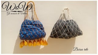 Tutorial Borsa Shopper Rete per principianti - Tutorial Net Shopper Bag for Beginners