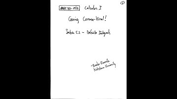 Section 5.2: Definite Integrals