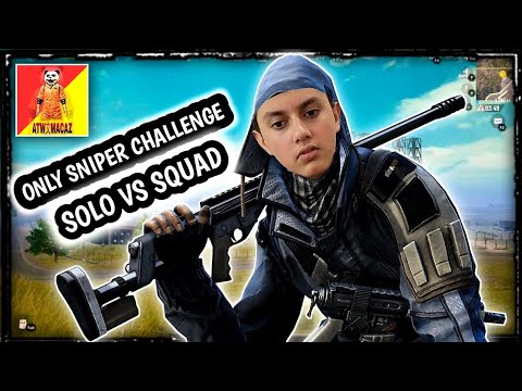 ONLY SNIPER 💥 SOLO VS SQUAD | PUBG MOBILE - YouTube
