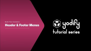 Header and Footer Menus