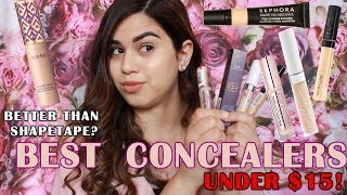 CONCEALERS UNDER $15 vs. $27 TARTE SHAPE TAPE! (Under Eye Demo & Comparison)