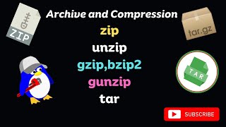 archiving and compression tools | zip | unzip | gzip | gunzip | bzip2 | tar | #linuxinhindi #linux