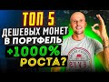 Топ 5 дешевых монет для покупки | Какую криптовалюту купить в 2021 году.