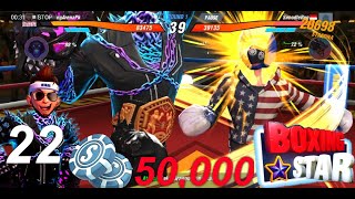 Boxing Star || MAJOR MATCH/WARM-UP  MATCH || 50,000 S-Coin Match Part 22 screenshot 1