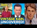Team cracks up over old footage young Karl | Today Show Australia