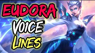 Eudora voice lines and quotes - Dialogues with English Subtitles | Mobile Legends