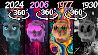 360º VR Sad Hamster in Different Years