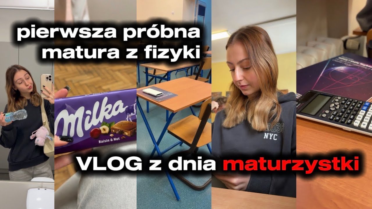 Wszystkie możliwe etapy załamania | próbna matura z fizyki | vlog z dnia maturzystki 