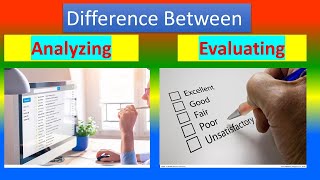 Difference between Analysis and Evaluation Profile