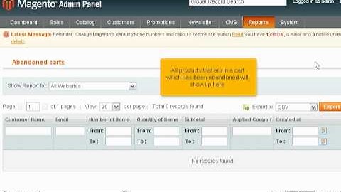 How to view reports in Magento Commerce - Magneto Tutorial