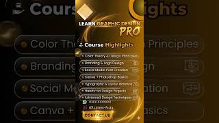 Learn Graphic Design Like a Pro 🎨🔥?#learngraphicdesign #youtubeshorts#canvaphotoshop