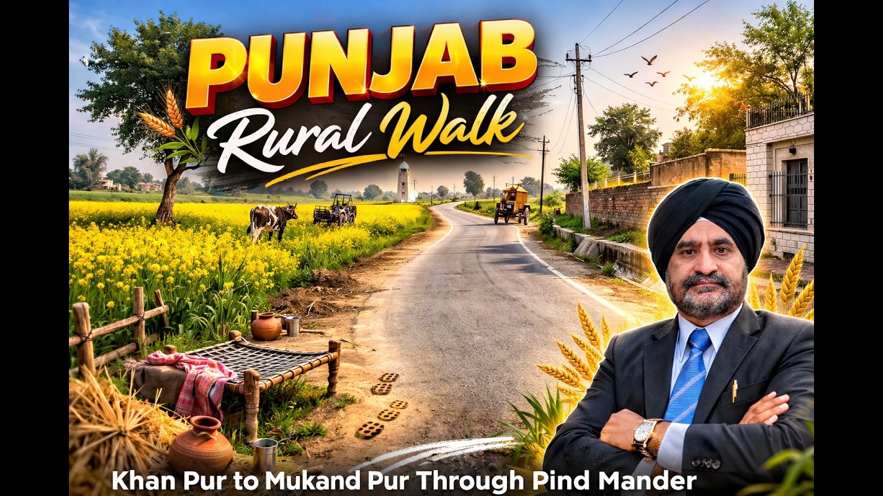 Rural walk in Punjab through green fields, ਪੰਜਾਬ  ਖੇਤਾਂ ਦੀ ਬਹਾਰ