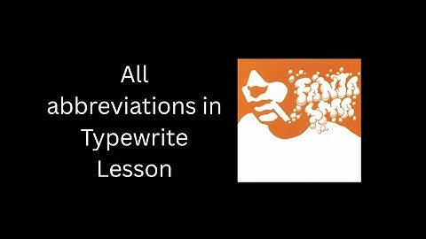 All abbreviations in Cornelius