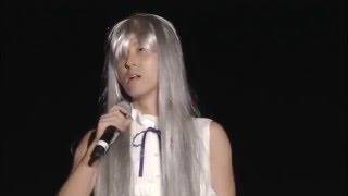 Sakurai Takahiro dressed as Menma at 2011 Anohana Fes.