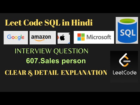 607. Sales Person | SQL Query] | Leetcode problem Easy