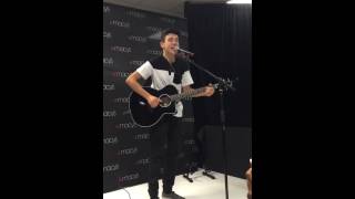 Teen singer/songwriter Daniel Skye performs at Macy's