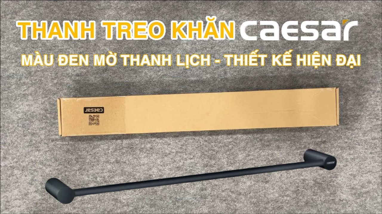Giá treo khăn Caesar Q6301B màu đen