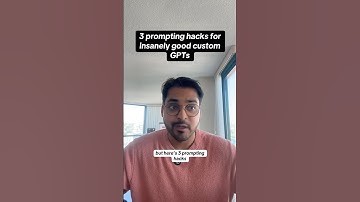 3 prompting hacks for insanely good custom GPTs #chatgpt #aitools