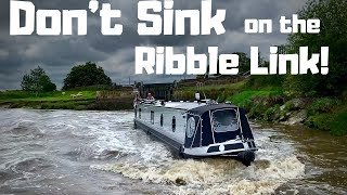 Panic! Trying Not To Sink Our Narrowboat on the Ribble Link! Narrow Escape! - Ep. 50