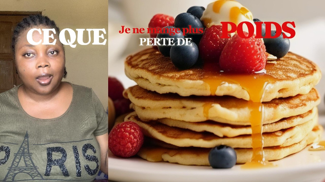 Ma perte de poids, ce que je mange plus