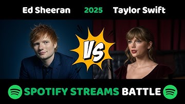 Taylor Swift vs Ed Sheeran | TOP 100 Spotify 2025