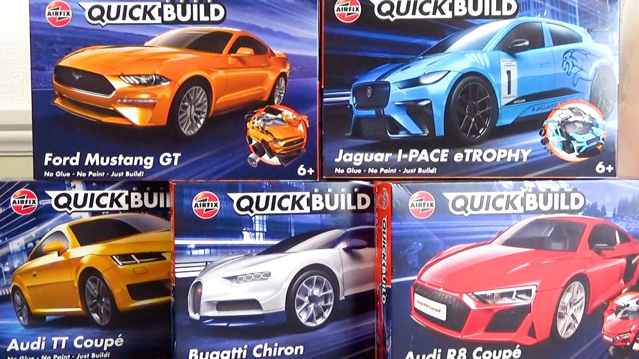 Изготовим 5 автомобилей серии Airfix Quick Build (комплект для сборки блочного типа) ♪