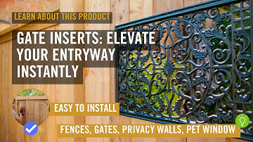 Revamp Your Space: Aluminum Fence & Gate Insert | Learn about our Product: ACW61