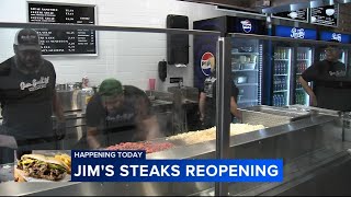 Jim's Steaks reopening on South Street in Philadelphia almost 2 years after devastating fire