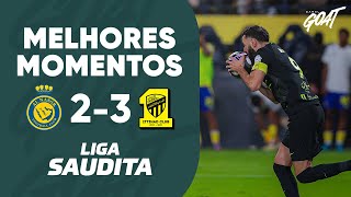 Thumbnail for VITÓRIA DE CAMPEÃO! AL-ITTIHAD VIRA SOBRE AL-NASSR EM CLÁSSICO DA LIGA SAUDITA! | MELHORES MOMENTOS