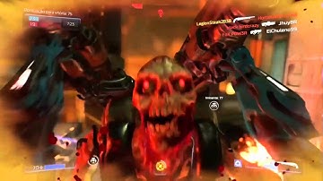 Doom 2016 Open Beta - Glory kills in 1st and 3rd person, sniper, gauss cannon and revenenats deaths