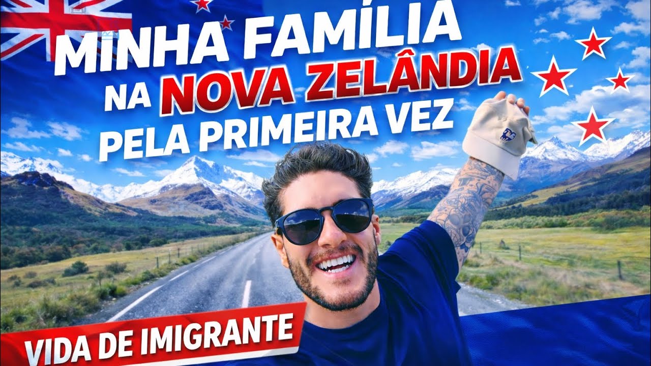 DEPOIS DE 9 ANOS, MINHA FAMILIA VEIO ME VISITAR NA NOVA ZELANDIA