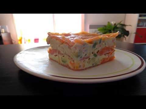 recette-:-mille-feuille-de-saumon,-surimi,-avocat-et-maïs