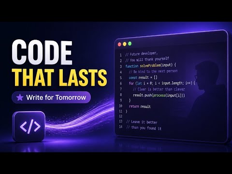 Your Code Is a Message to Future Developers