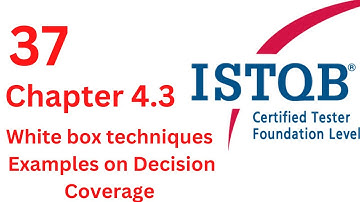 #istqb #quality_control شرح Chapter 4 ISTQB Foundation Level - Examples On White Box Testing
