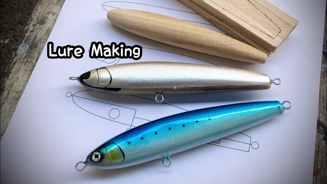 The World of Wooden Lures: Making a Stickbait.【LureMaking】 - YouTube