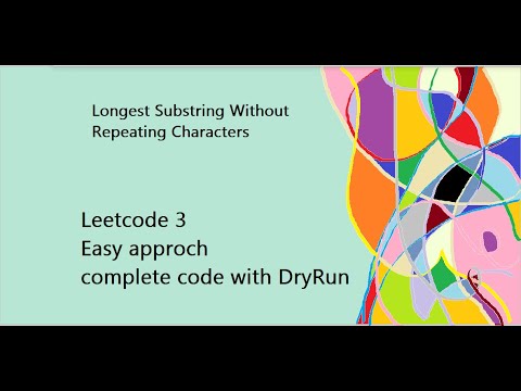Longest Substring Without Repeating Characters||Leetcode 3||Easy Solution#leetcode #hashmap #dsa