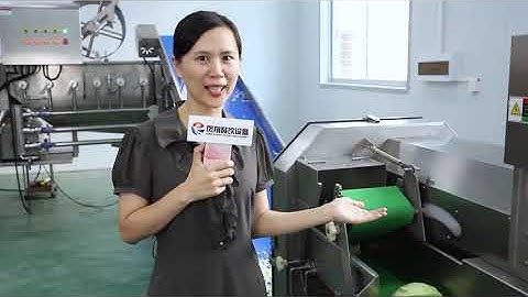 #Live Salad Processing Line Vegetable And Fruit Cutting Washing Dewatering Machine