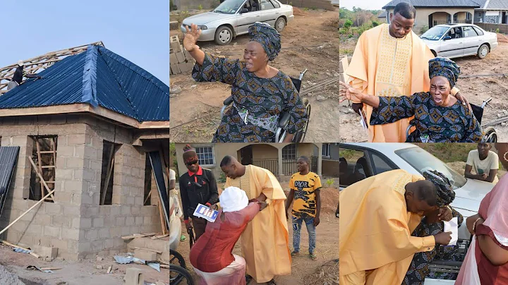 TÉÂRS OF JOY AS PASTOR GABRIEL SHOWS VETERAN ACTRESS, IYA IBEJI OMO ARAYE LE HER ONGOING HOUSE IN...
