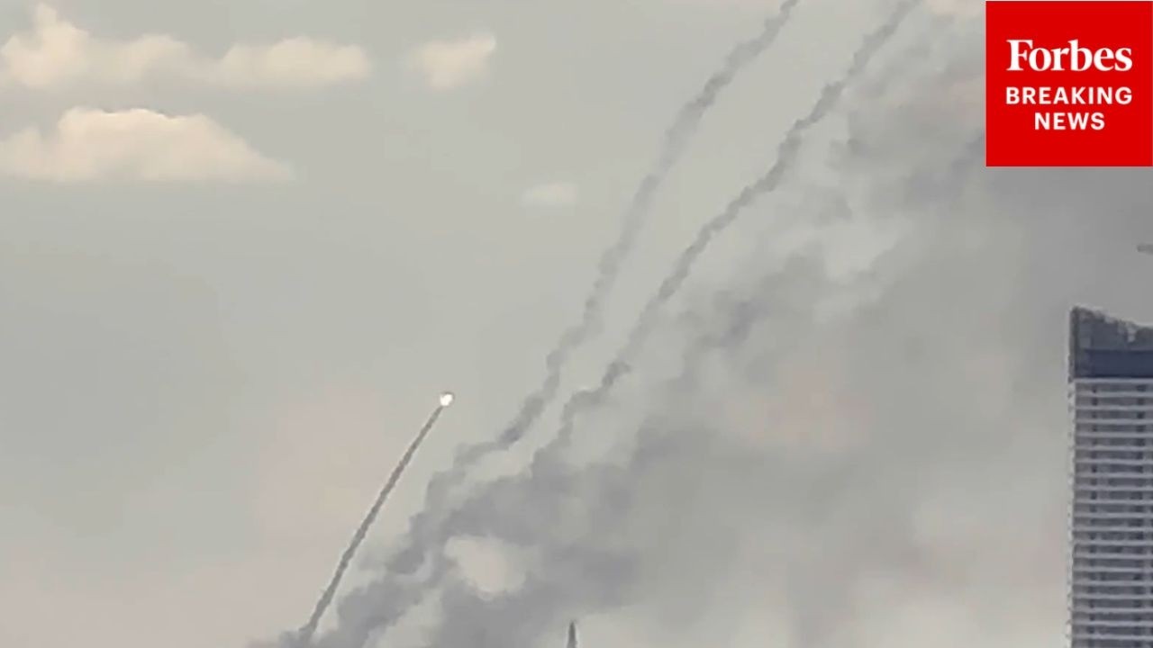 WATCH: Missile Interceptors Fire Off In Erbil, Iraq, Amid Iranian Attacks