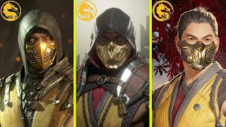 Mortal Kombat X vs Mortal Kombat 11 vs Mortal Kombat 1 All Returning Characters Comparison