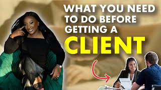 Do this before accepting clients