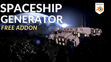 Sci-Fi Spaceship In Blender | Free Addon | Spaceship Generator