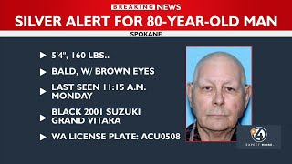 Silver Alert sent for missing at-risk Spokane man