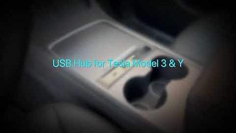 Installation and in use video for Tesla Model 3/Y USB HUB