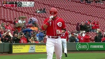SF@CIN: Suarez golfs a two-run homer in the 2nd
