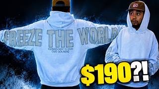 Drake ICEMAN Freeze The World Hoodie Review | $190 XL Try-On!