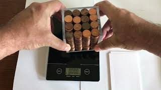 Small Penny Cube   Act 4 Weight lbs MOV