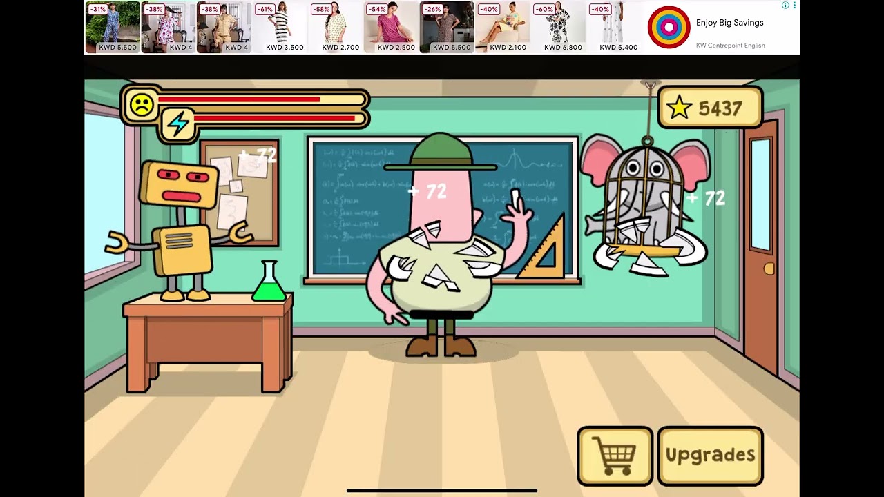 Playing bash the teacher